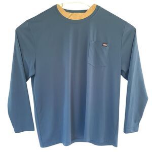 Dickies Workwear Pocket T-Shirt Men Sz 2XL Teal Heavyweight Short Sleeve EUC